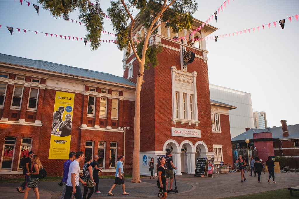 image of the PICA building from the Perth Cultural Centre